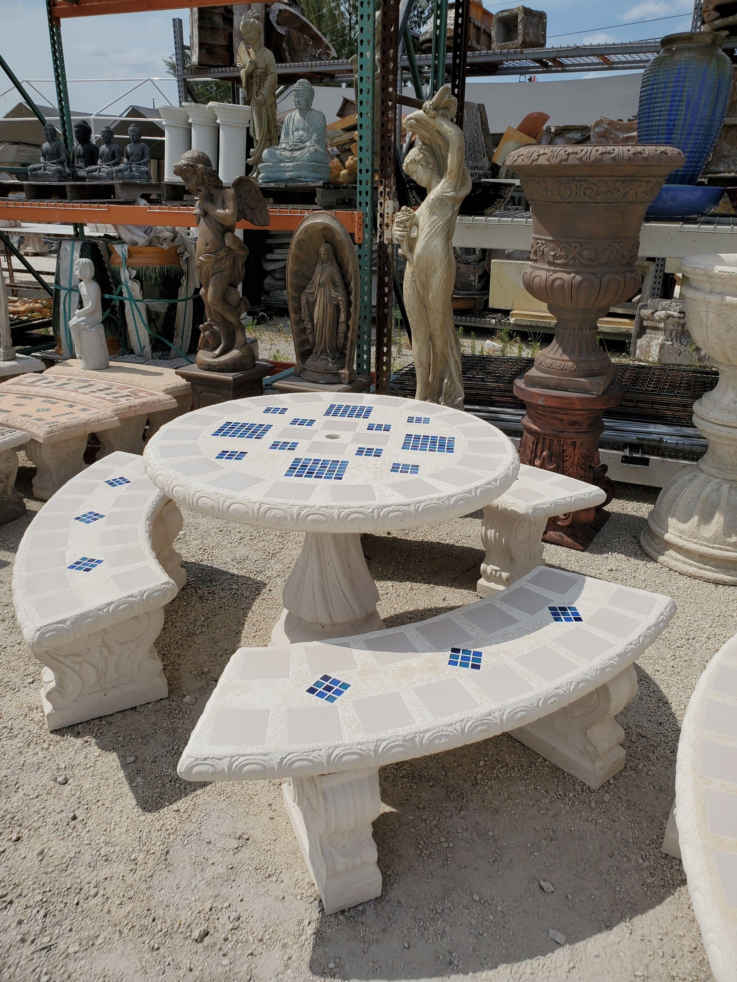 Concrete Tables And Benches