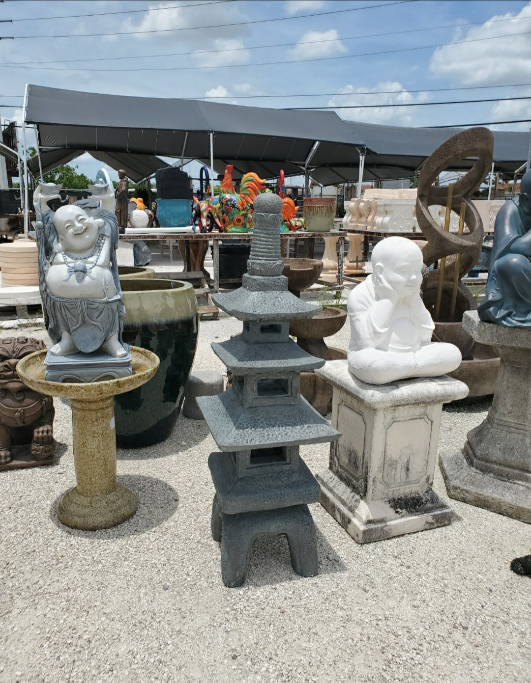 Concrete Large Pagoda Gray Color / Cement Backyard Patio Garden